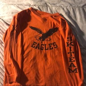 Orange gap long sleeved shirt